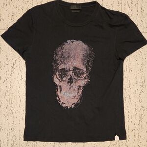 Alexander Mcqueen Big Distrorted Skull T Shirt